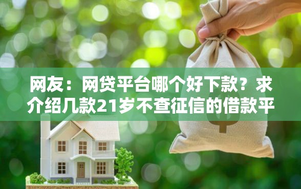 网友：网贷平台哪个好下款？求介绍几款21岁不查征信的借款平台百分百通过