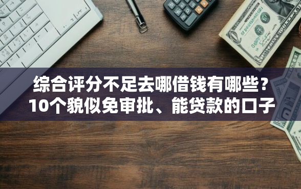 综合评分不足去哪借钱有哪些？10个貌似免审批、能贷款的口子合集