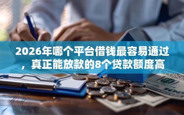 2026年哪个平台借钱最容易通过，真正能放款的8个贷款额度高的平台推荐