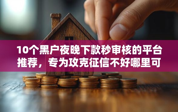 10个黑户夜晚下款秒审核的平台推荐，专为攻克征信不好哪里可以借钱难题