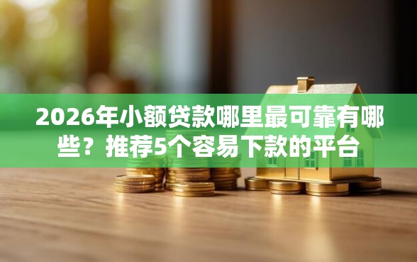 2026年小额贷款哪里最可靠有哪些？推荐5个容易下款的平台