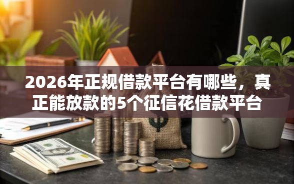 2026年正规借款平台有哪些，真正能放款的5个征信花借款平台容易通过推荐