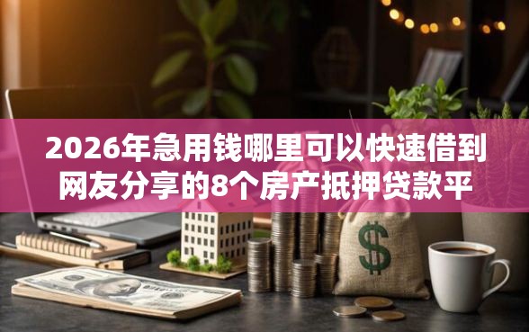 2026年急用钱哪里可以快速借到网友分享的8个房产抵押贷款平台好我觉得不错！