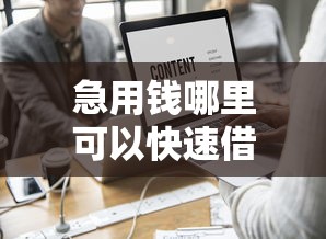 急用钱哪里可以快速借到？这6个私借口子值得一试