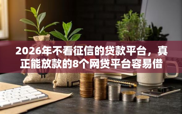 2026年不看征信的贷款平台，真正能放款的8个网贷平台容易借钱推荐