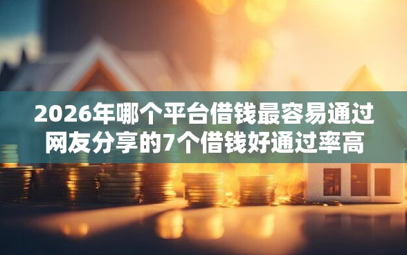 2026年哪个平台借钱最容易通过网友分享的7个借钱好通过率高平台我觉得不错！