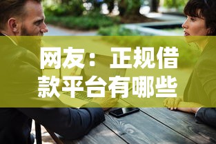 网友：正规借款平台有哪些？求介绍几款十大正规网贷平台