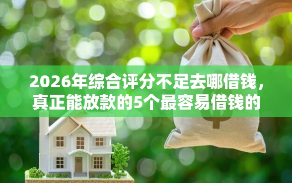 2026年综合评分不足去哪借钱，真正能放款的5个最容易借钱的平台推荐