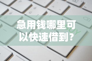 急用钱哪里可以快速借到？这5个不算查询征信次数的平台值得一试