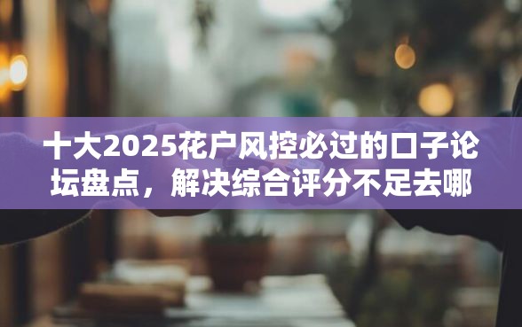 十大2025花户风控必过的口子论坛盘点，解决综合评分不足去哪借钱的问题