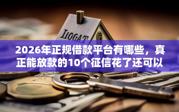2026年正规借款平台有哪些,真正能放款的10个征信花了还可以借钱的平台推荐 2026年正规借款平台有哪些,真正能放款的10个征信花了还可以借钱的平台推荐