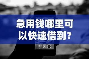 急用钱哪里可以快速借到？看看这7个不看征信无视黑白百分百下款网贷软件怎么样
