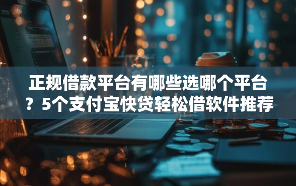 正规借款平台有哪些选哪个平台？5个支付宝快贷轻松借软件推荐