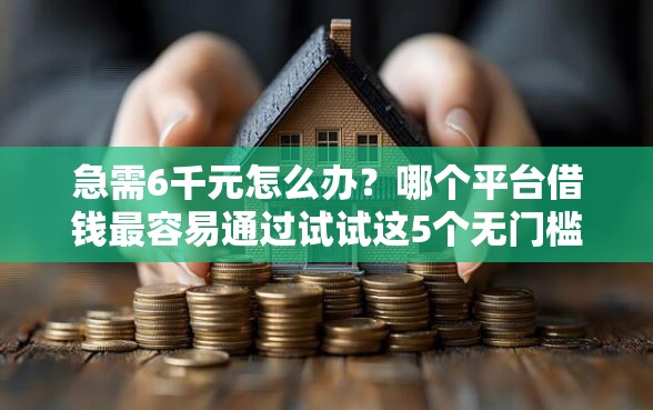 急需6千元怎么办？哪个平台借钱最容易通过试试这5个无门槛平台