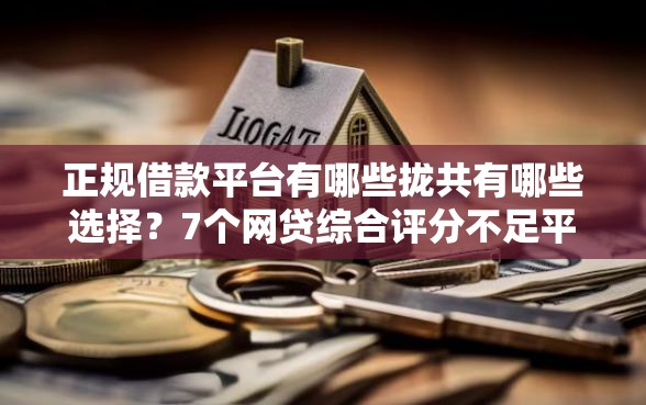 正规借款平台有哪些拢共有哪些选择？7个网贷综合评分不足平台能借2000块急用详解