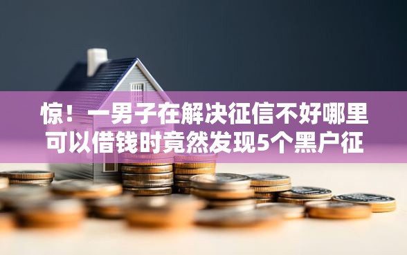 惊！一男子在解决征信不好哪里可以借钱时竟然发现5个黑户征信花了能借钱的平台，事后分享了出来