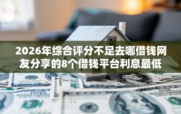 2026年综合评分不足去哪借钱网友分享的8个借钱平台利息最低我觉得不错！