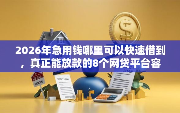 2026年急用钱哪里可以快速借到，真正能放款的8个网贷平台容易通过推荐