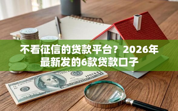 不看征信的贷款平台？2026年最新发的6款贷款口子