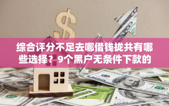 综合评分不足去哪借钱拢共有哪些选择？9个黑户无条件下款的口子详解