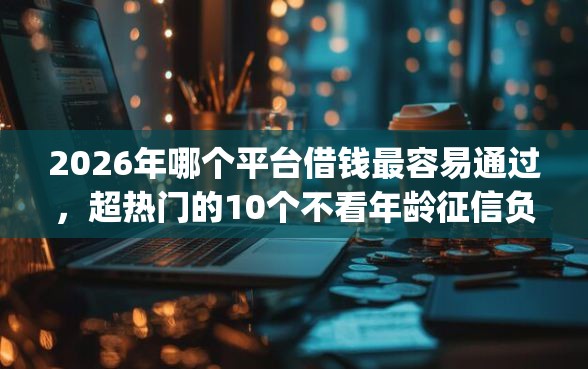 2026年哪个平台借钱最容易通过，超热门的10个不看年龄征信负债的app推荐