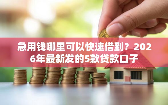 急用钱哪里可以快速借到？2026年最新发的5款贷款口子
