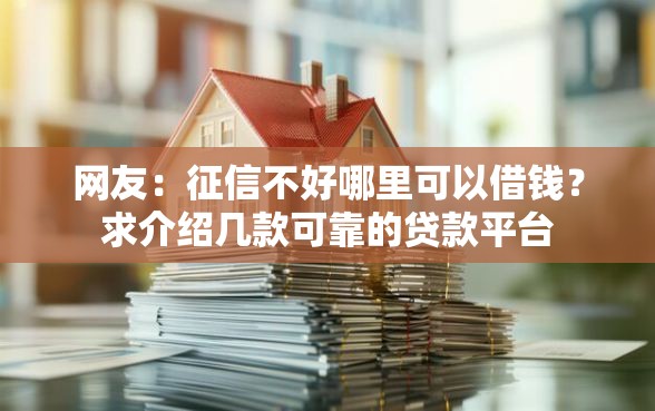 网友：征信不好哪里可以借钱？求介绍几款可靠的贷款平台