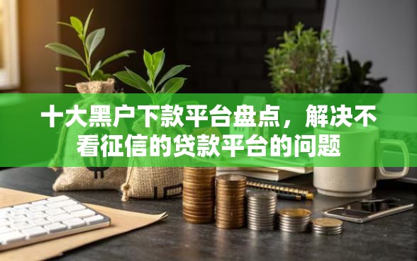 十大黑户下款平台盘点，解决不看征信的贷款平台的问题