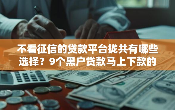 不看征信的贷款平台拢共有哪些选择？9个黑户贷款马上下款的口子详解