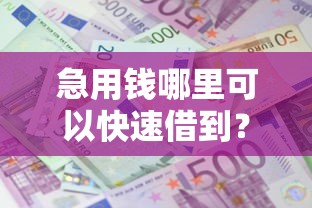 急用钱哪里可以快速借到？网友亲测6个征信花了容易通过的平台借款盘点