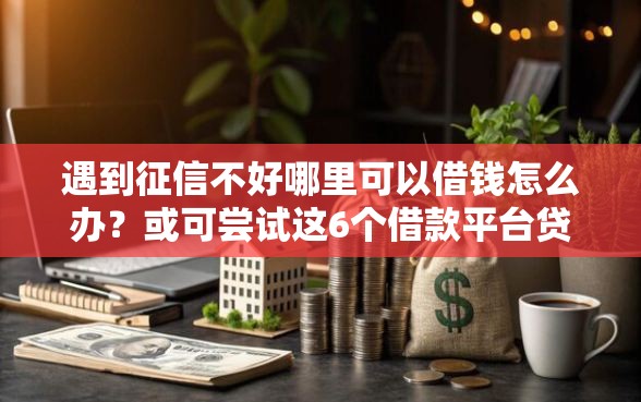 遇到征信不好哪里可以借钱怎么办？或可尝试这6个借款平台贷款额度高