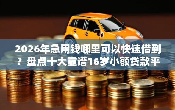 2026年急用钱哪里可以快速借到？盘点十大靠谱16岁小额贷款平台