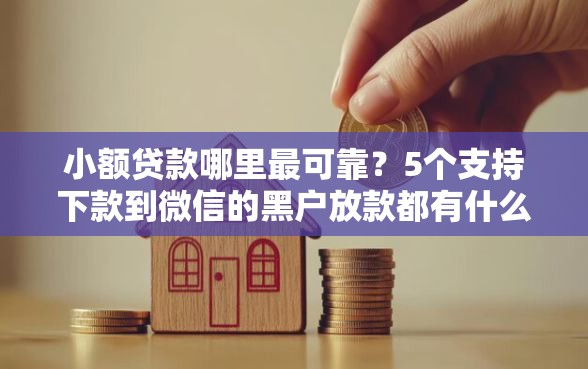 小额贷款哪里最可靠？5个支持下款到微信的黑户放款都有什么口子