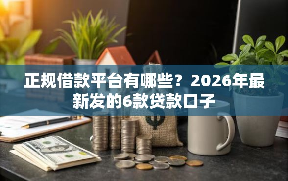 正规借款平台有哪些？2026年最新发的6款贷款口子