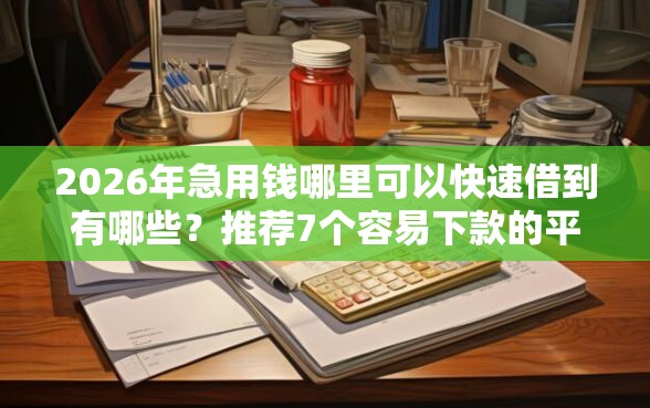 2026年急用钱哪里可以快速借到有哪些？推荐7个容易下款的平台