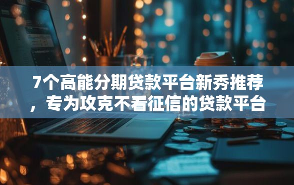 7个高能分期贷款平台新秀推荐，专为攻克不看征信的贷款平台难题