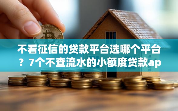 不看征信的贷款平台选哪个平台？7个不查流水的小额度贷款app推荐