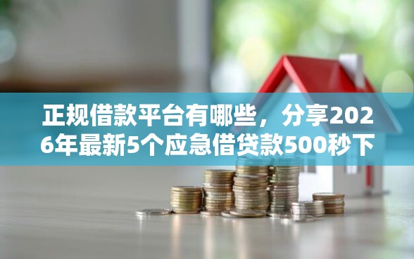 正规借款平台有哪些，分享2026年最新5个应急借贷款500秒下平台