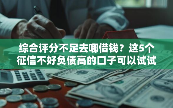 综合评分不足去哪借钱？这5个征信不好负债高的口子可以试试