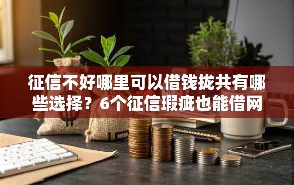 征信不好哪里可以借钱拢共有哪些选择？6个征信瑕疵也能借网贷轻松下款的软件详解
