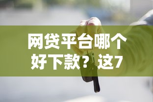 网贷平台哪个好下款？这7个车抵押贷款平台好可以试试