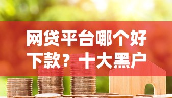 网贷平台哪个好下款？十大黑户成功获取大额贷款的app推荐