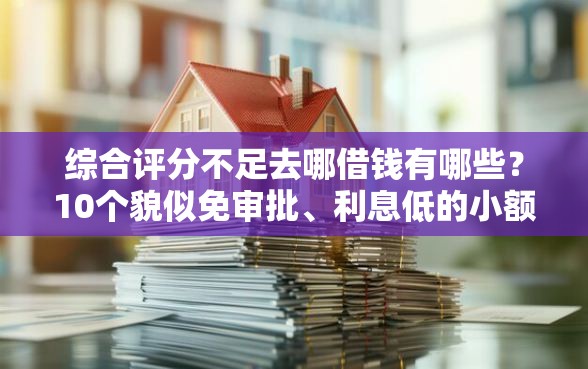 综合评分不足去哪借钱有哪些？10个貌似免审批、利息低的小额贷款平台合集