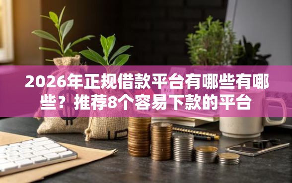 2026年正规借款平台有哪些有哪些？推荐8个容易下款的平台