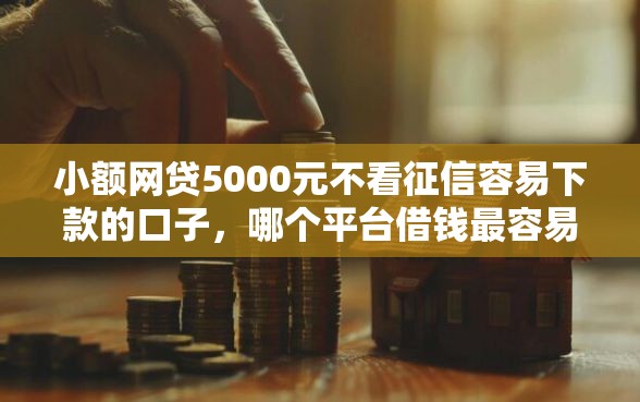 小额网贷5000元不看征信容易下款的口子，哪个平台借钱最容易通过的7个平台介绍