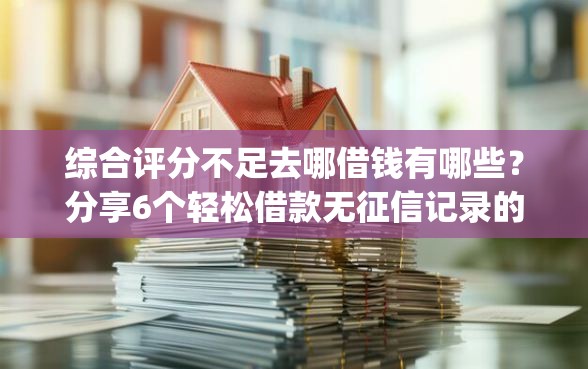 综合评分不足去哪借钱有哪些？分享6个轻松借款无征信记录的app