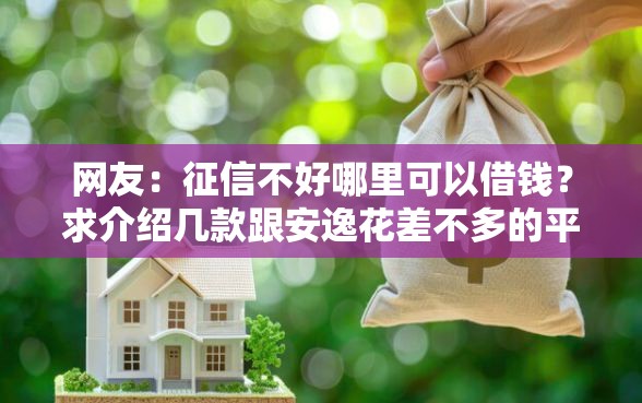 网友：征信不好哪里可以借钱？求介绍几款跟安逸花差不多的平台