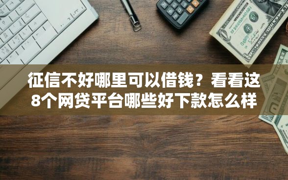 征信不好哪里可以借钱？看看这8个网贷平台哪些好下款怎么样