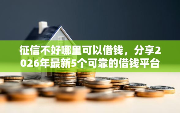 征信不好哪里可以借钱，分享2026年最新5个可靠的借钱平台