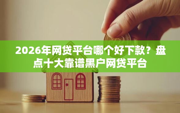 2026年网贷平台哪个好下款？盘点十大靠谱黑户网贷平台